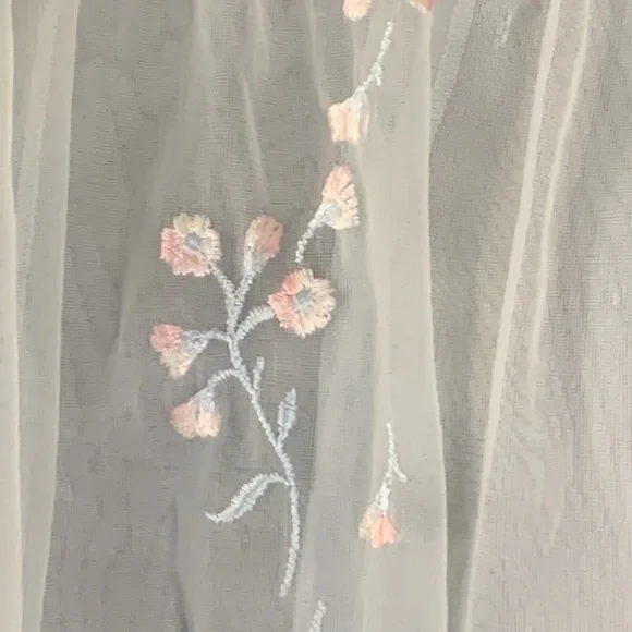 Vintage Vanity Fair Pale Blue Nylon Sheer Short Nightgown Sz S - Picture 3 of 8